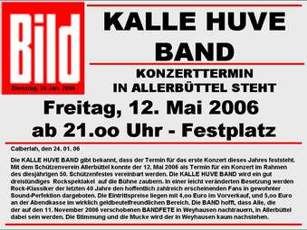 Konzertankündigung 2006